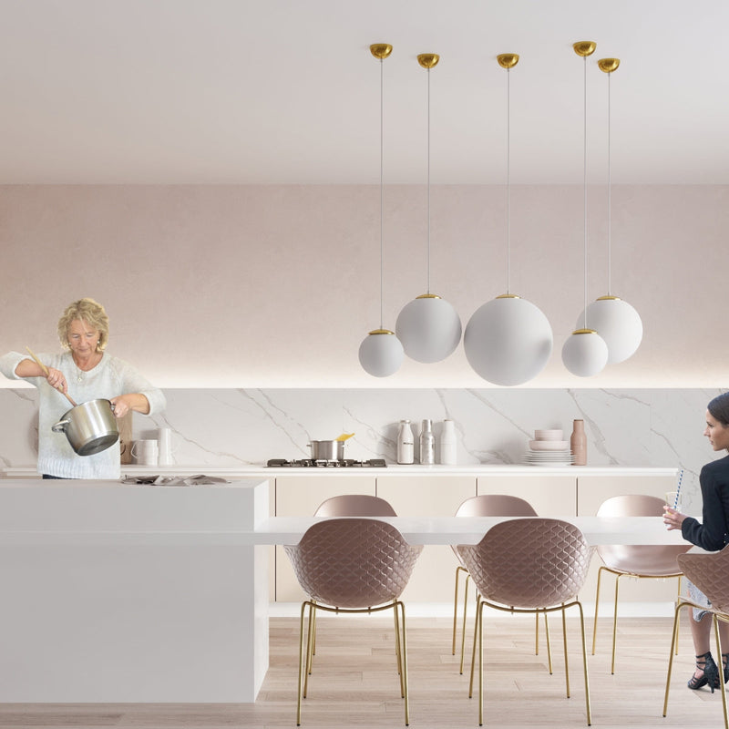 Lampe pendante Sphère 30 dorée