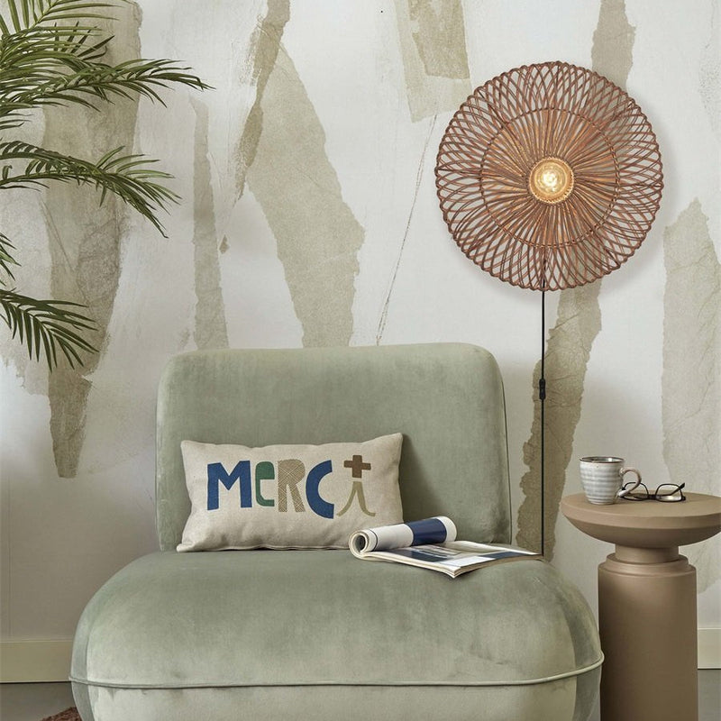 Applique Murale Zanzibar Rotin Naturel 55 cm