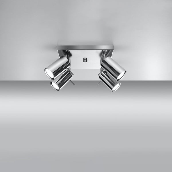 Plafonnier Directionnelle 4 LED chrome