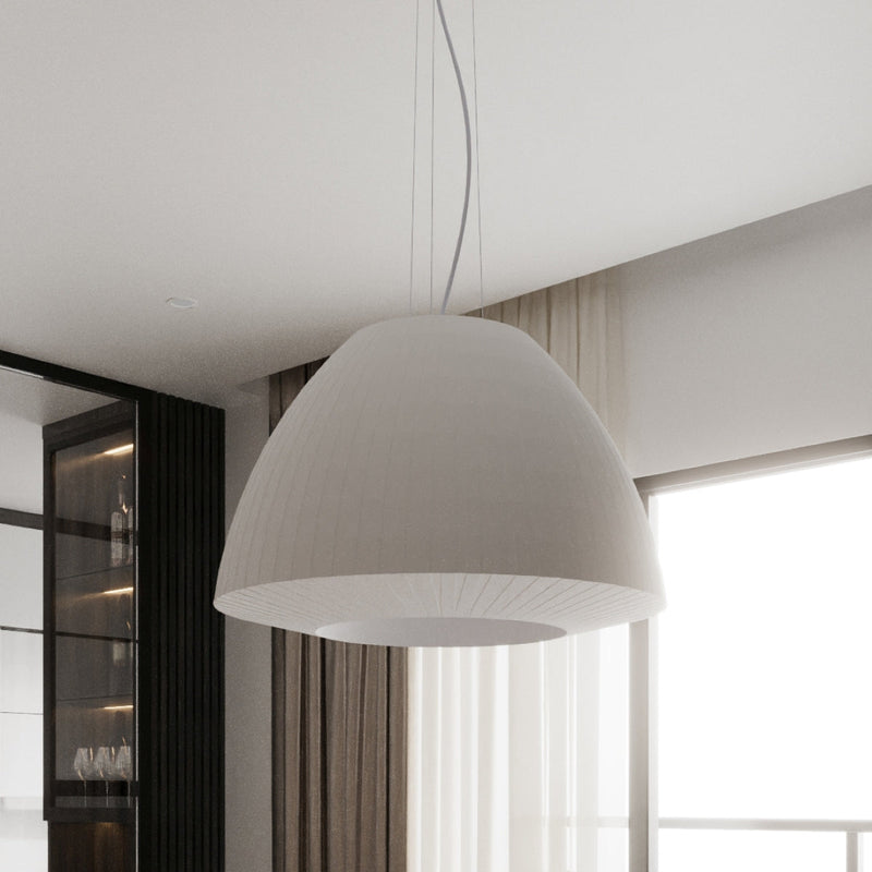 Lustre Tissu Minimaliste 60 blanc