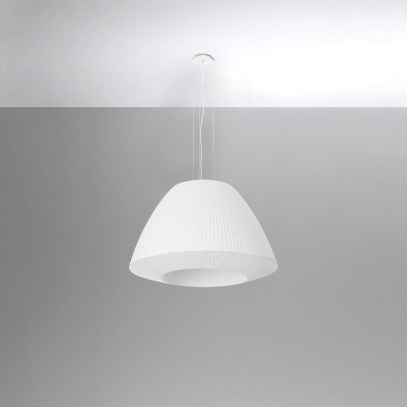 Lustre Tissu Minimaliste 60 blanc