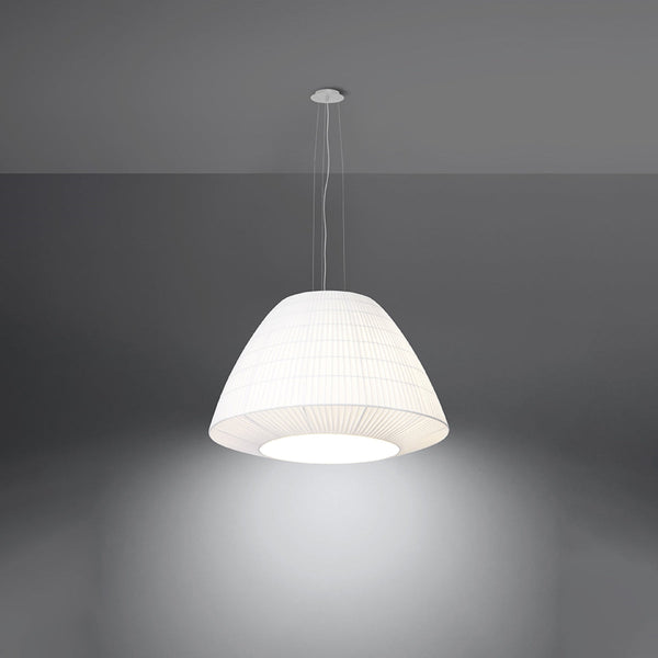 Lustre Tissu Minimaliste 60 blanc