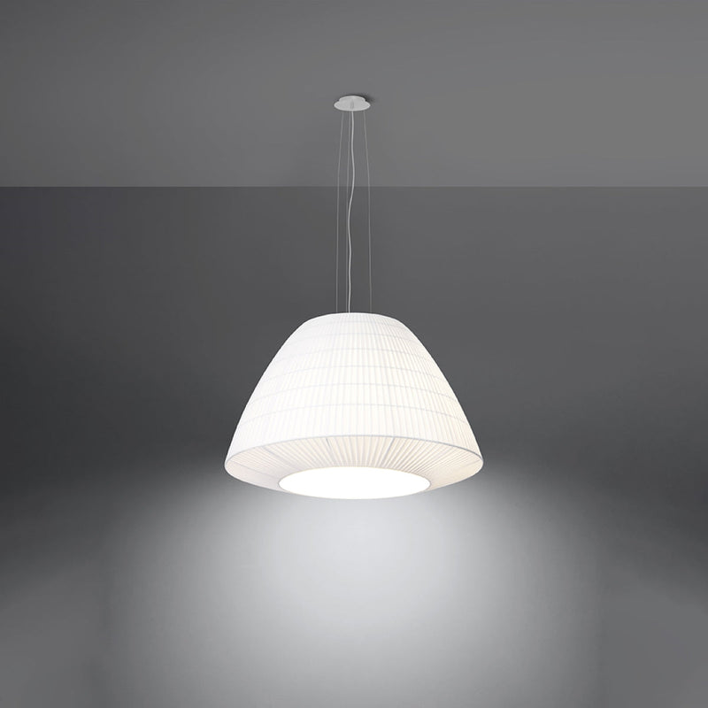 Lustre Tissu Minimaliste 60 blanc