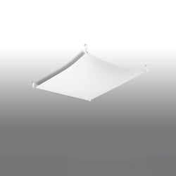 Plafonnier Tissu Carré 1 blanc