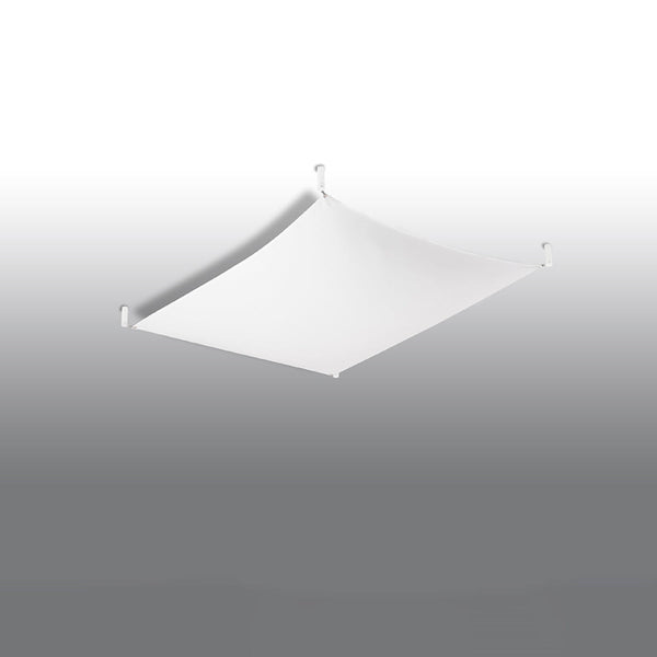 Plafonnier Tissu Carré 1 blanc