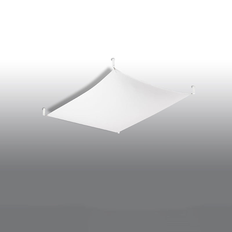 Plafonnier Tissu Carré 1 blanc