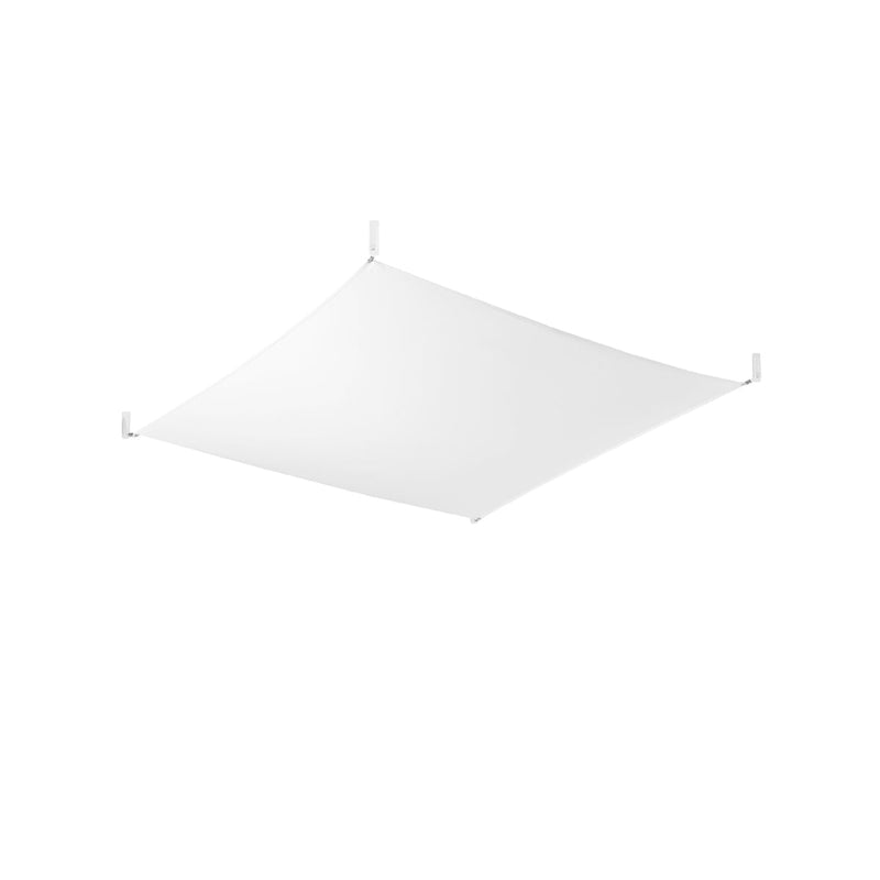 Plafonnier Tissu Carré 2 blanc