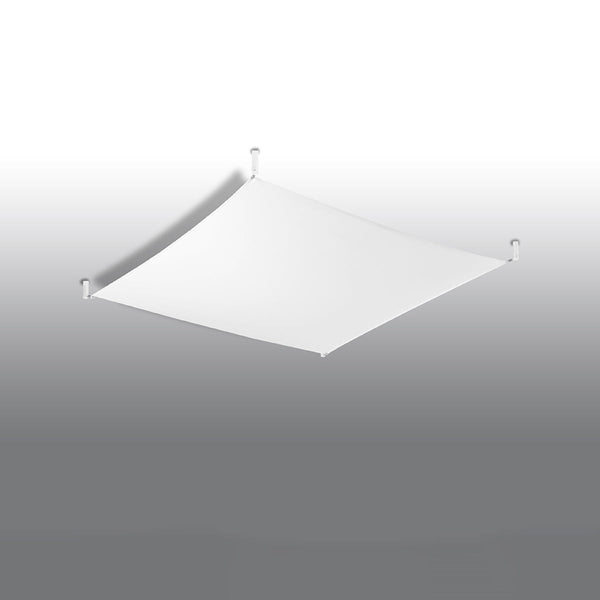 Plafonnier Tissu Carré 2 blanc