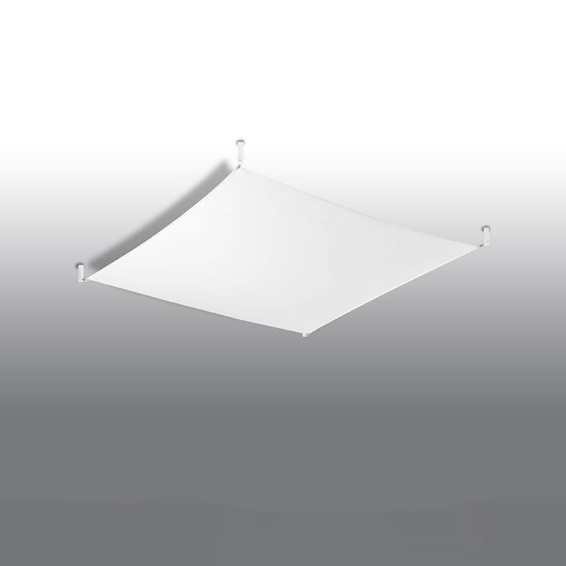 Plafonnier Tissu Carré 2 blanc