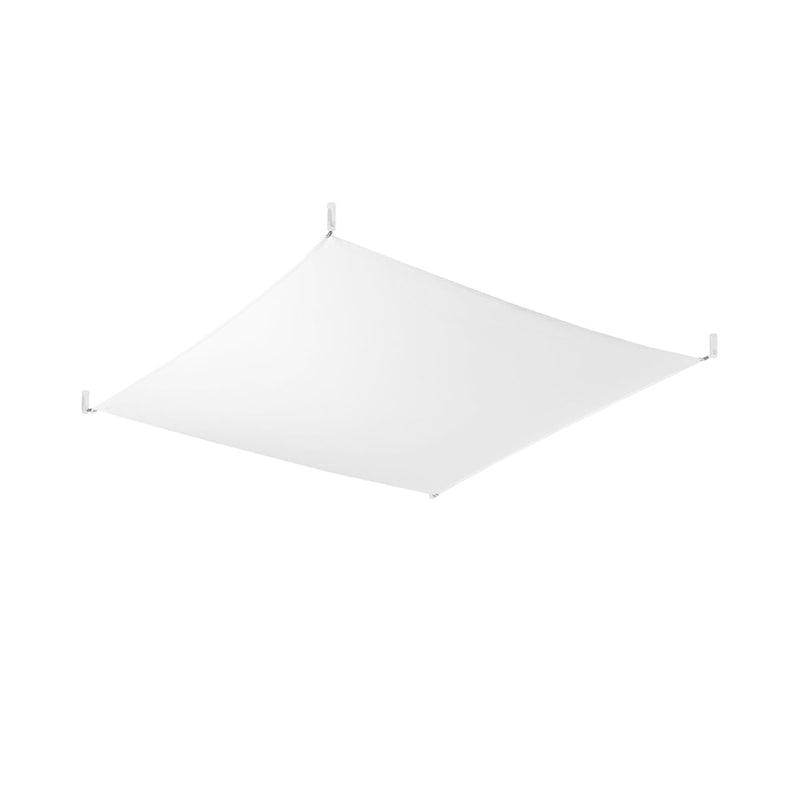Plafonnier Tissu Carré 4 blanc