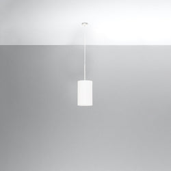 Lustre Tissu Rond 15 blanc