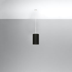 Lustre Tissu Rond 15 noir