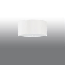 Lustre Tissu Rond 50 blanc