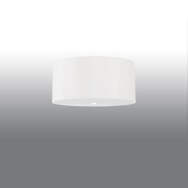 Lustre Tissu Rond 50 blanc