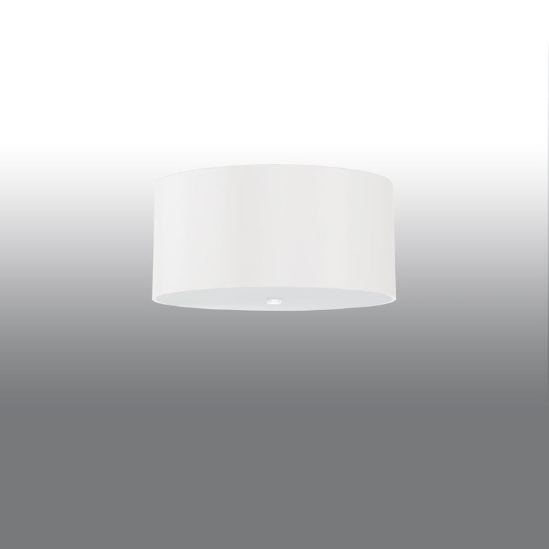 Lustre Tissu Rond 50 blanc