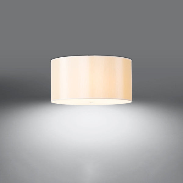 Lustre Tissu Rond 50 blanc