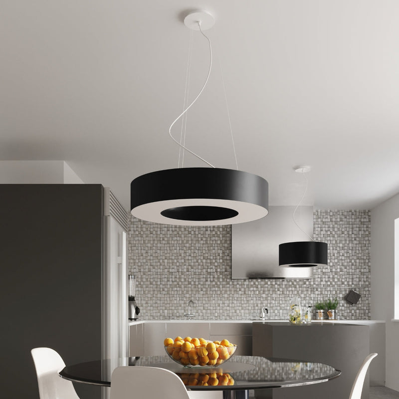 Lustre Saturne Slim 50 noir