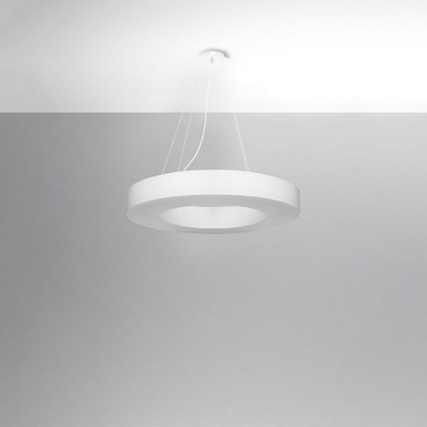 Lustre Saturne Slim 70 blanc