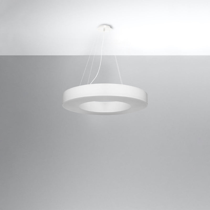 Lustre Saturne Slim 70 blanc
