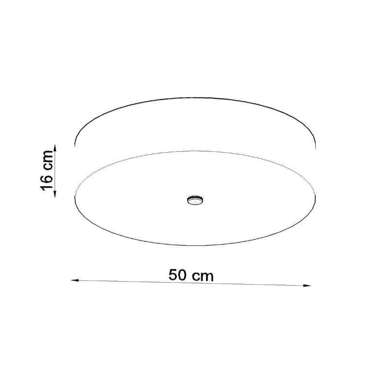 Plafonnier Cercle Plein 50 blanc