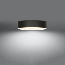 Plafonnier Cercle Plein 50 noir