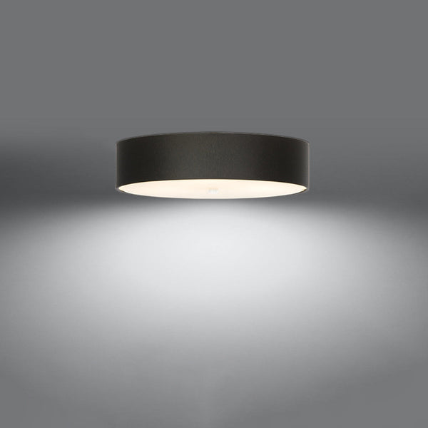 Plafonnier Cercle Plein 50 noir