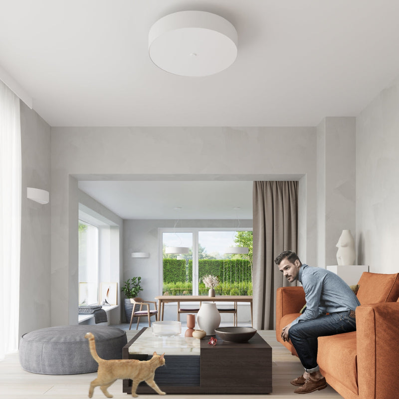 Applique Cercle Plein blanc