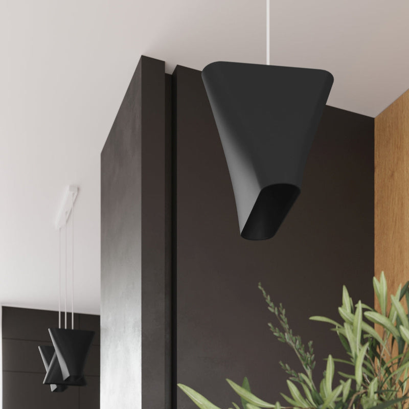 Lustre Forme Créative Tissu 1 noir
