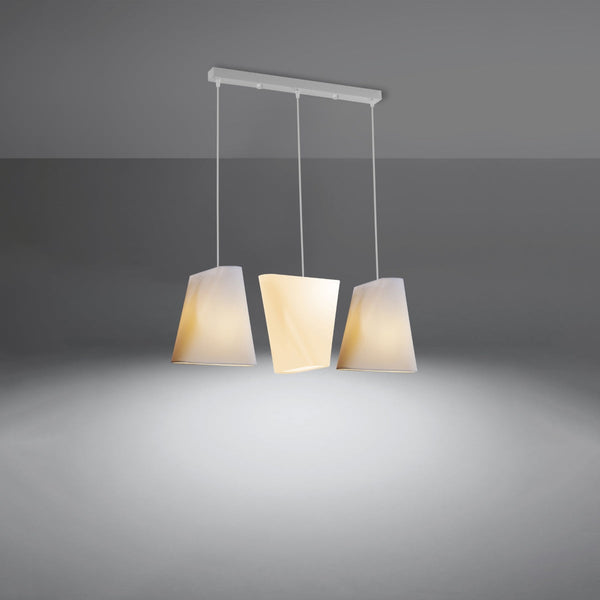 Lustre Forme Créative Tissu 3 blanc