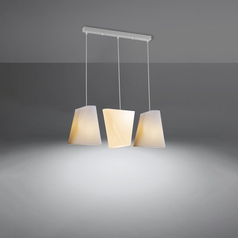 Lustre Forme Créative Tissu 3 blanc