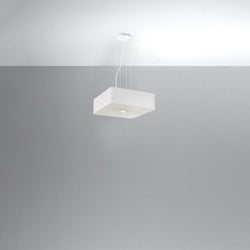 Lustre Carré Plein 45 blanc