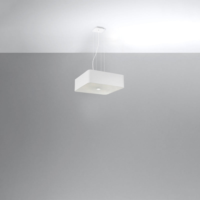 Lustre Carré Plein 45 blanc