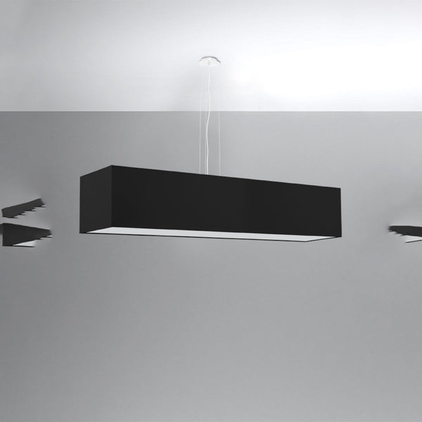 Lustre Bloc Tissu 120 noir