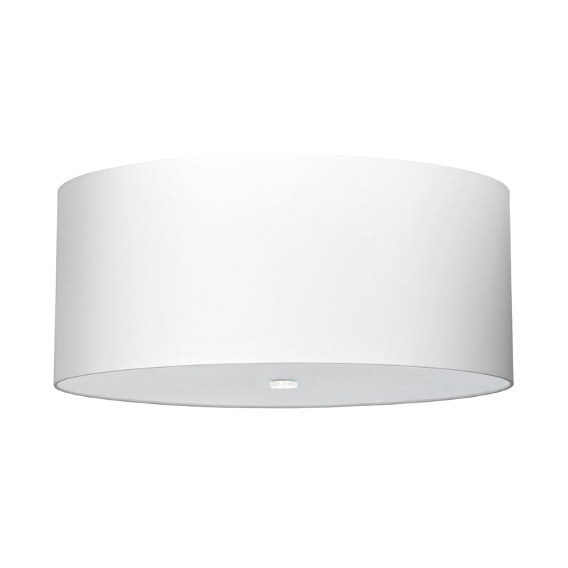 Lustre Tissu Rond 60 blanc