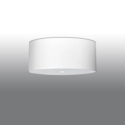 Lustre Tissu Rond 60 blanc