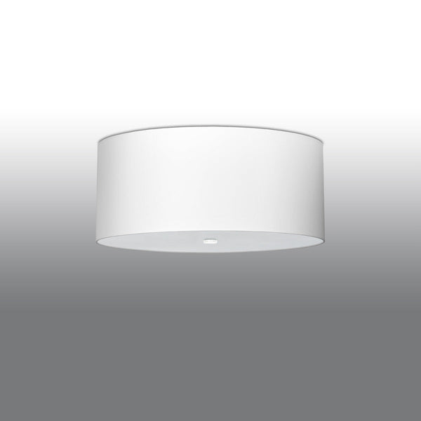 Lustre Tissu Rond 60 blanc