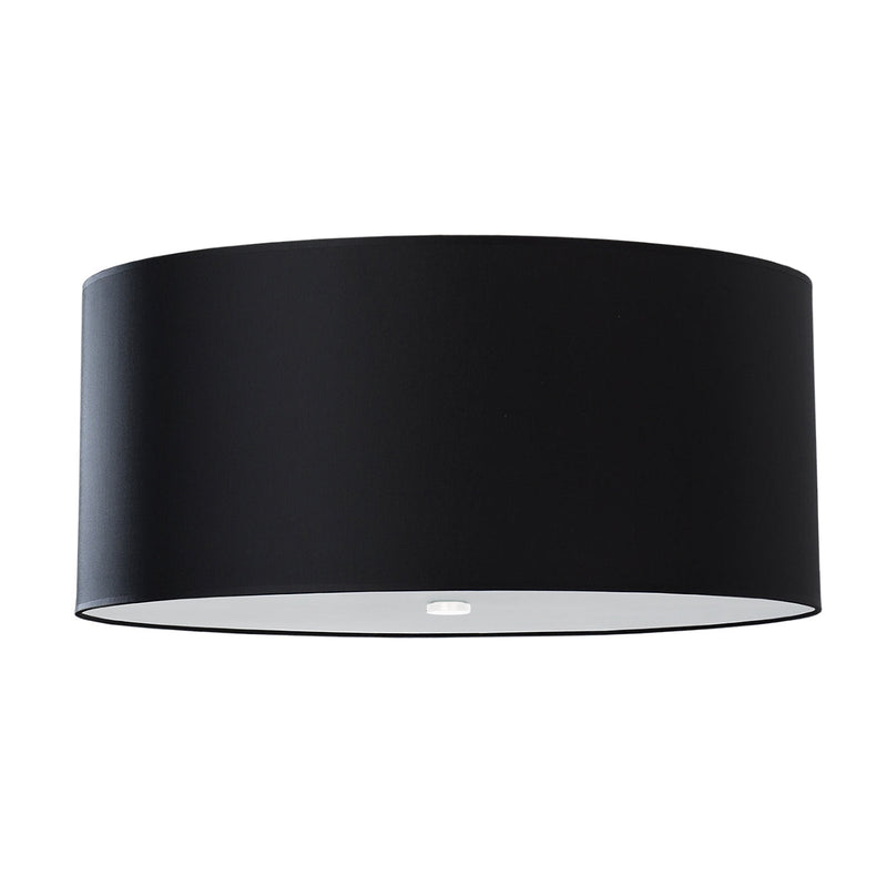 Lustre Tissu Rond 60 noir