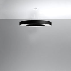 Lustre Saturne Slim 90 noir