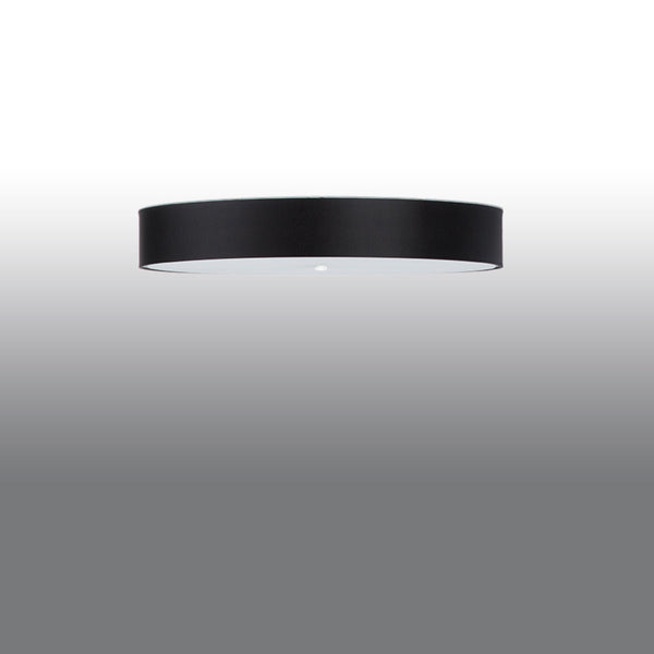 Plafonnier Cercle Plein 90 noir