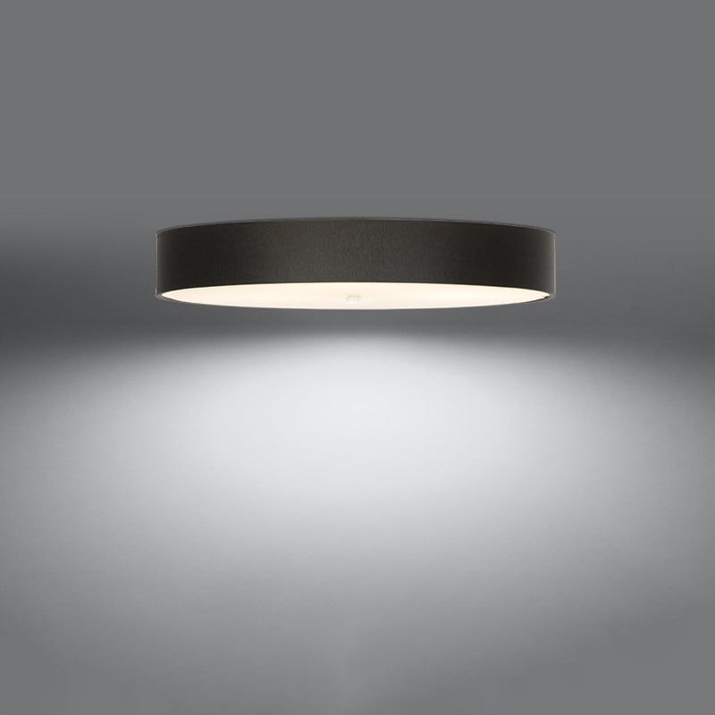 Plafonnier Cercle Plein 90 noir