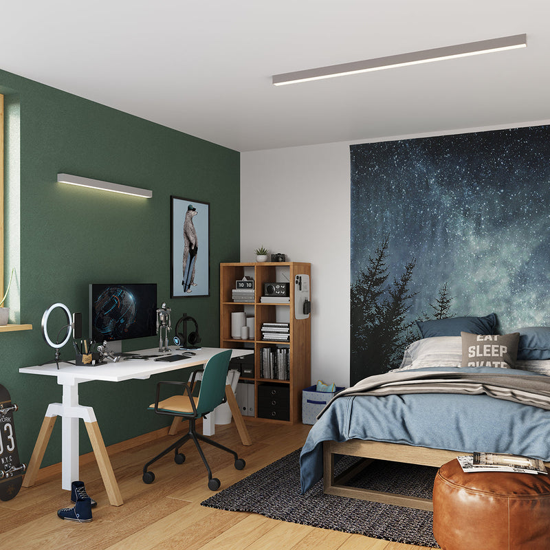 Plafonnier Barre Moderne 118 gris