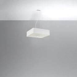 Lustre Carré Plein 55 blanc