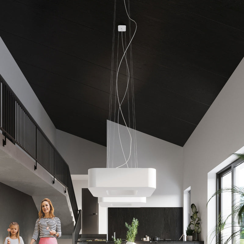 Lustre Uranus 80 blanc