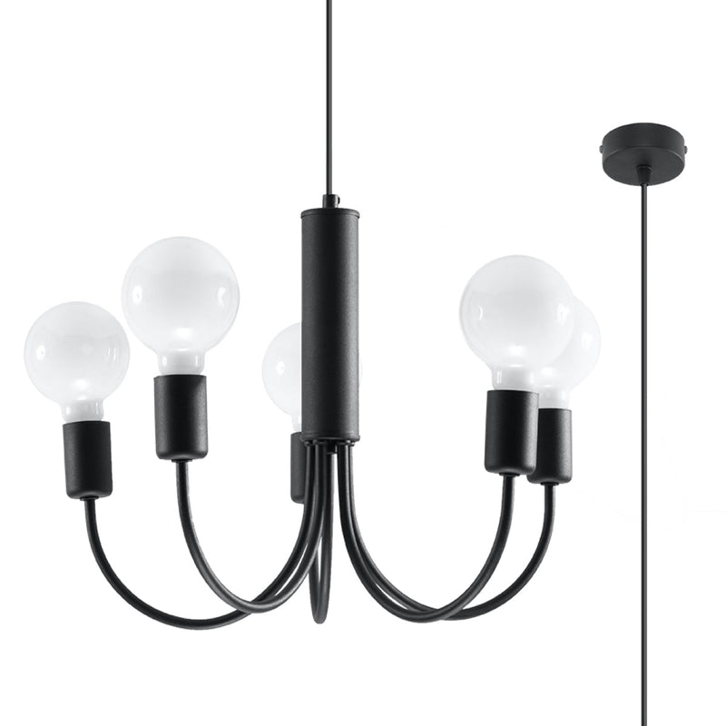 Lustre Tradition & Moderne 5 noir