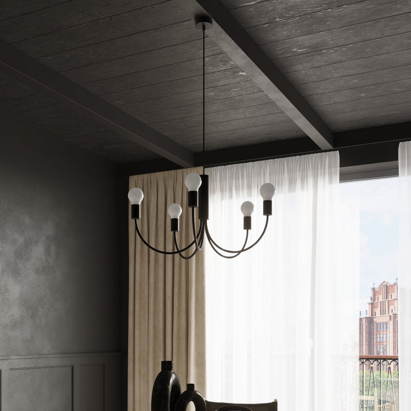 Lustre Tradition & Moderne 5 noir