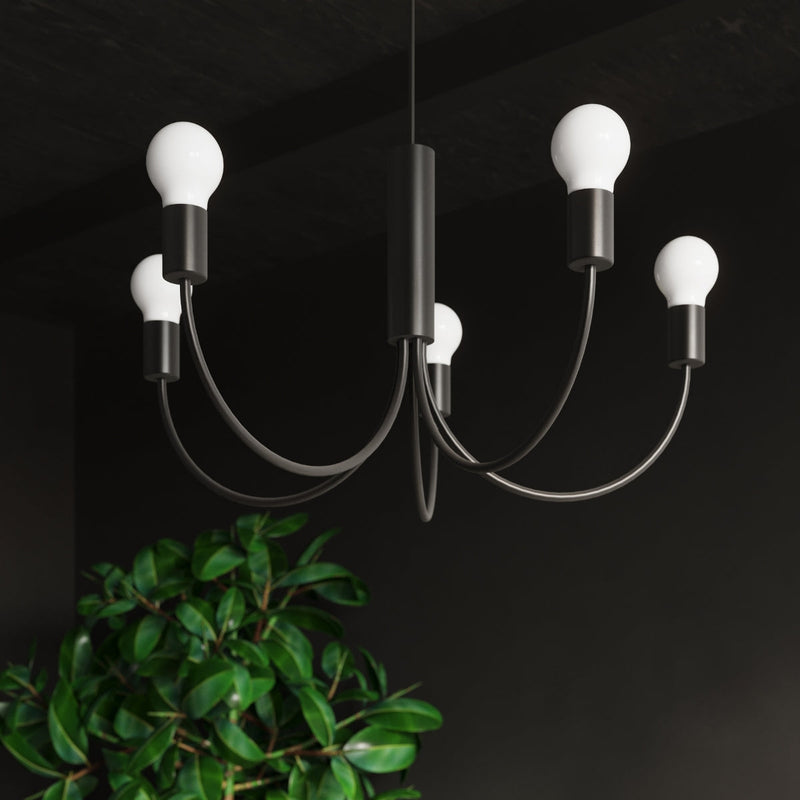 Lustre Tradition & Moderne 5 noir