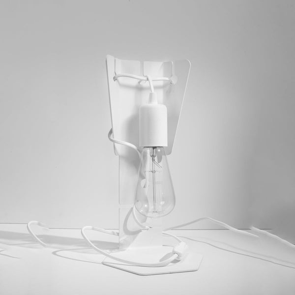 Lampe de table Arby en Acier blanc