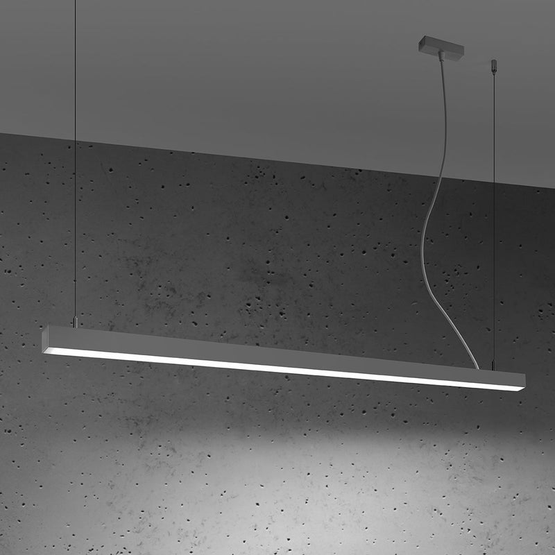 Suspension Barre Moderne 150 gris