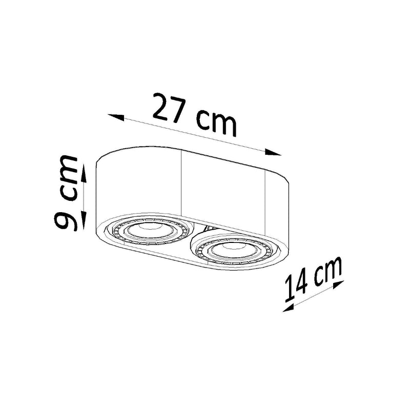 [EXP] Plafonnier Moderne Basic 2 béton