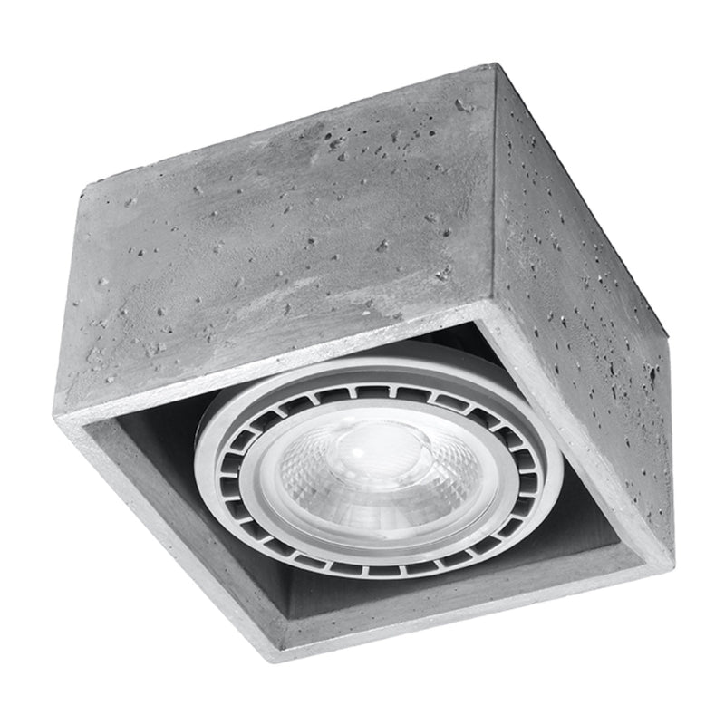 Plafonnier Moderne Carré 1 béton